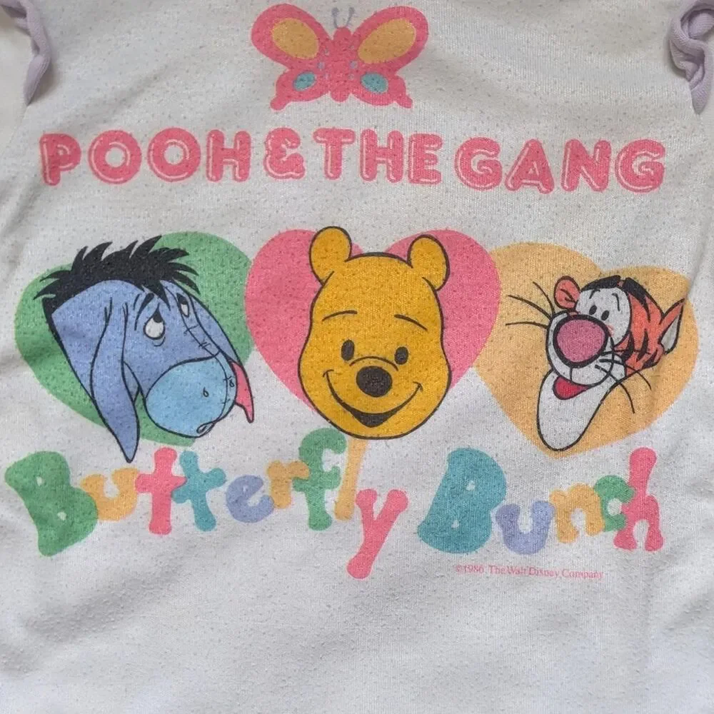 VINTAGE 80s Winnie the Pooh and friends toddler top 2T Eeyore - Picture 3 of 3